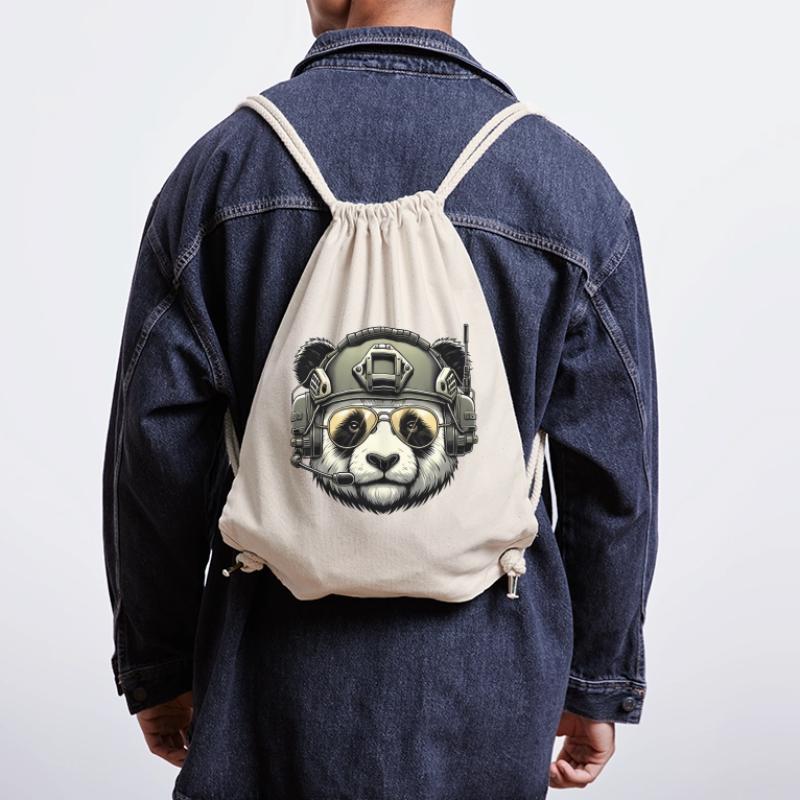 Panda Militär Armee Design Stanley/Stella recycelter Gym Bag
