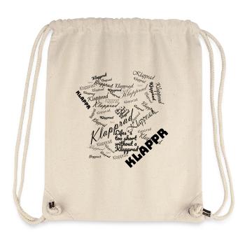 Klapprad Faltrad Bike Reiserad Campingrad Geschenk - Stanley/Stella recycelter Gym Bag - Naturweiß - Vorne