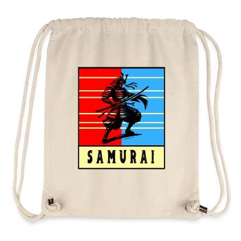 Retro Samurai Warrior - Stanley/Stella Recycled Gym Bag - natural - Front