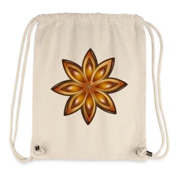 Bright star anise – spice and medicinal plant - Stanley/Stella Recycled Gym Bag - natural - Front