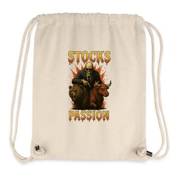 Aktien Passion - Stanley/Stella recycelter Gym Bag - Naturweiß - Vorne
