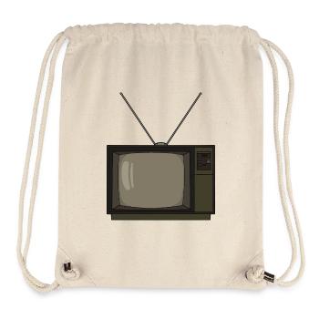 Old TV from the 80s 90s Nostalgia - Stanley/Stella Recycled Gym Bag - natural - Front