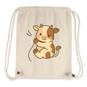 Kuschelkalb-Charme - Stanley/Stella recycelter Gym Bag - Naturweiß - Vorne