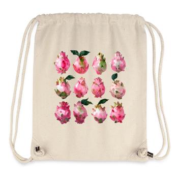 Exotische Pitaya Aquarell Kunst - Stanley/Stella recycelter Gym Bag - Naturweiß - Vorne