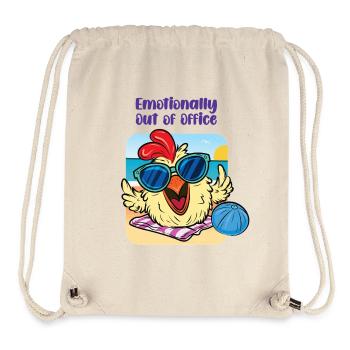 Chicken on the Beach – Mentally Checked Out - Stanley/Stella Recycled Gym Bag - natural - Front