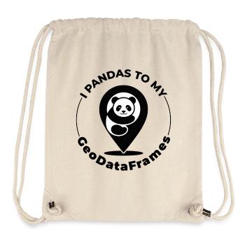 GeoDataFrames Pandas GIS Python Programming - Stanley/Stella Recycled Gym Bag - natural - Front