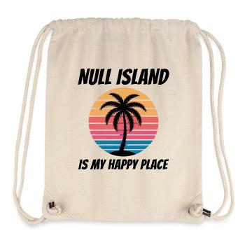 Null Island Geolocation GIS Cartography Humor - Stanley/Stella Recycled Gym Bag - natural - Front