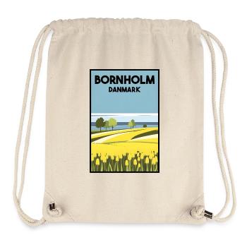 Bornholm Dänemark Landschaft Weizenfeld Meer - Stanley/Stella recycelter Gym Bag - Naturweiß - Vorne