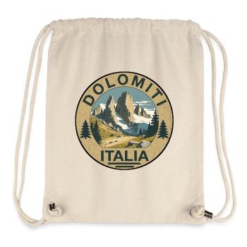 Dolomites rondes - Sac à cordon recyclé Stanley/Stella - blanc naturel - Devant