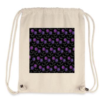 Rosenblüten Muster mit Fledermäusen - Stanley/Stella recycelter Gym Bag - Naturweiß - Vorne