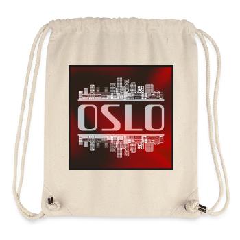 Oslo Skyline Spiegelbild – Norwegen Architektur - Stanley/Stella recycelter Gym Bag - Naturweiß - Vorne