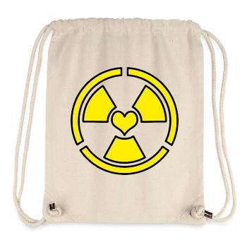 Love Radiation - Stanley/Stella Recycled Gym Bag - natural - Front