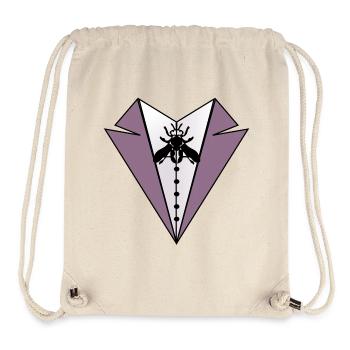 WORTSPIEL KARNEVAL ANZUG FLIEGE - Stanley/Stella recycelter Gym Bag - Naturweiß - Vorne