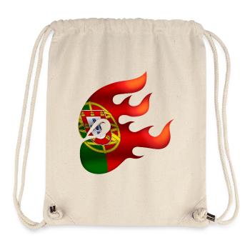 Drapeau du Portugal - Portugal - Ninja - Sac à cordon recyclé Stanley/Stella - blanc naturel - Devant