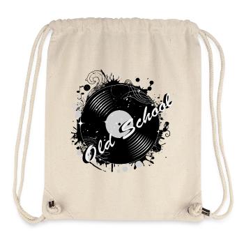 Old School Vinyl Record – Retro Design with Style - Stanley/Stella Recycled Gym Bag - natural - Front