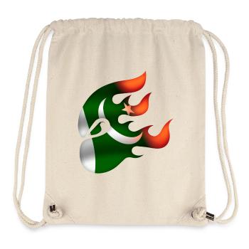 Drapeau du Pakistan - Pakistan - Ninja - Sac à cordon recyclé Stanley/Stella - blanc naturel - Devant
