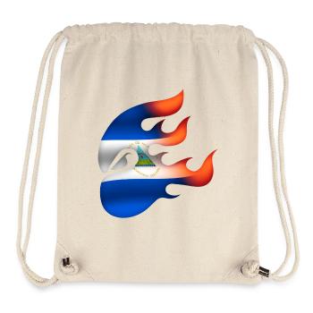 Drapeau du Nicaragua - Nicaragua - Ninja - Sac à cordon recyclé Stanley/Stella - blanc naturel - Devant