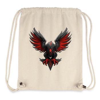 Dunkles mythisches Adler-Emblem - Stanley/Stella recycelter Gym Bag - Naturweiß - Vorne