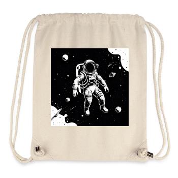 Weltraum-Astronaut im Mondhimmel - Stanley/Stella recycelter Gym Bag - Naturweiß - Vorne