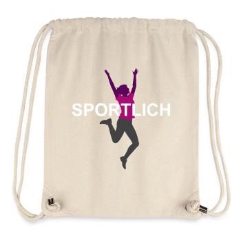 Sportlich Dynamische Sportliche Silhouette - Stanley/Stella recycelter Gym Bag - Naturweiß - Vorne