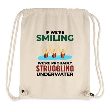 Synchronschwimmen Wassergymnastik - Stanley/Stella recycelter Gym Bag - Naturweiß - Vorne