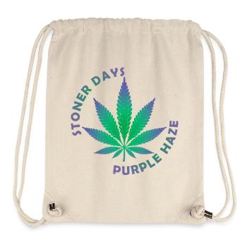 Stoner Days Cannabisblatt-Illustration - Stanley/Stella recycelter Gym Bag - Naturweiß - Vorne