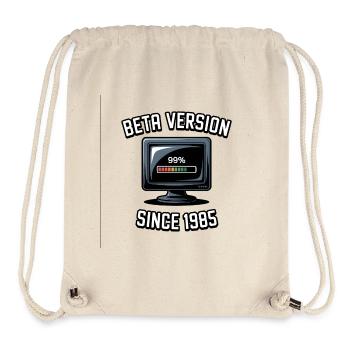 Retro Computer Fortschritt Design - Stanley/Stella recycelter Gym Bag - Naturweiß - Vorne