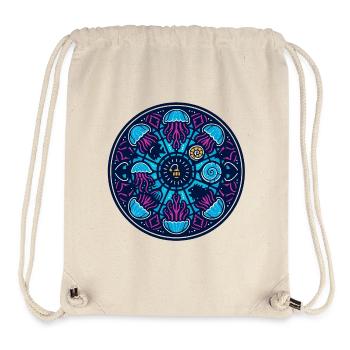 Tiefsee-Mandala - Stanley/Stella recycelter Gym Bag - Naturweiß - Vorne