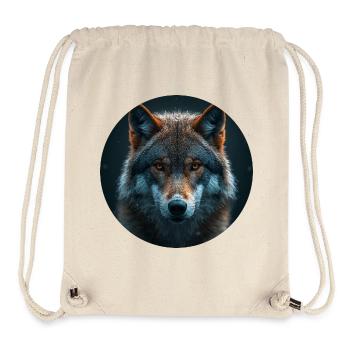 Wildak Wolf Motiv Design - Stanley/Stella recycelter Gym Bag - Naturweiß - Vorne