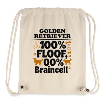 Golden Retriever 100% Floof Lustiger Hund Zitat - Stanley/Stella recycelter Gym Bag - Naturweiß - Vorne