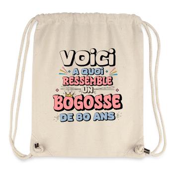 80th Birthday Humor - Stanley/Stella Recycled Gym Bag - natural - Front