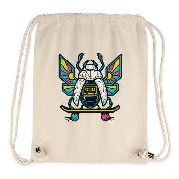 Skate-Skarabäus – Mixtape Rider - Stanley/Stella recycelter Gym Bag - Naturweiß - Vorne