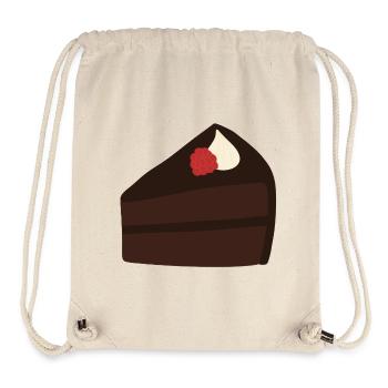 Dekadentes Himbeer-Schokoladenkuchen-Design - Stanley/Stella recycelter Gym Bag - Naturweiß - Vorne