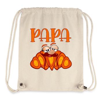 PAPA MOUSTACHE CROISSANTS - Sac à cordon recyclé Stanley/Stella - blanc naturel - Devant