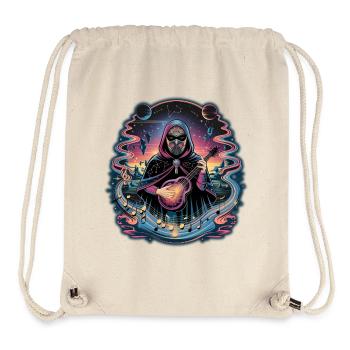 Mystic Astronaut Musician Illustration - Stanley/Stella Recycled Gym Bag - natural - Front