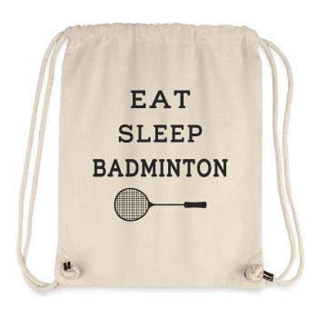 Eat Sleep Badminton - Racket - Stanley/Stella Recycled Gym Bag - natural - Front