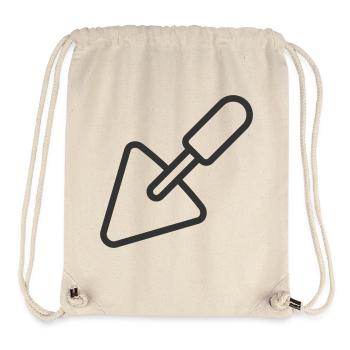 Minimalist Trowel Line Art Icon - Stanley/Stella Recycled Gym Bag - natural - Front
