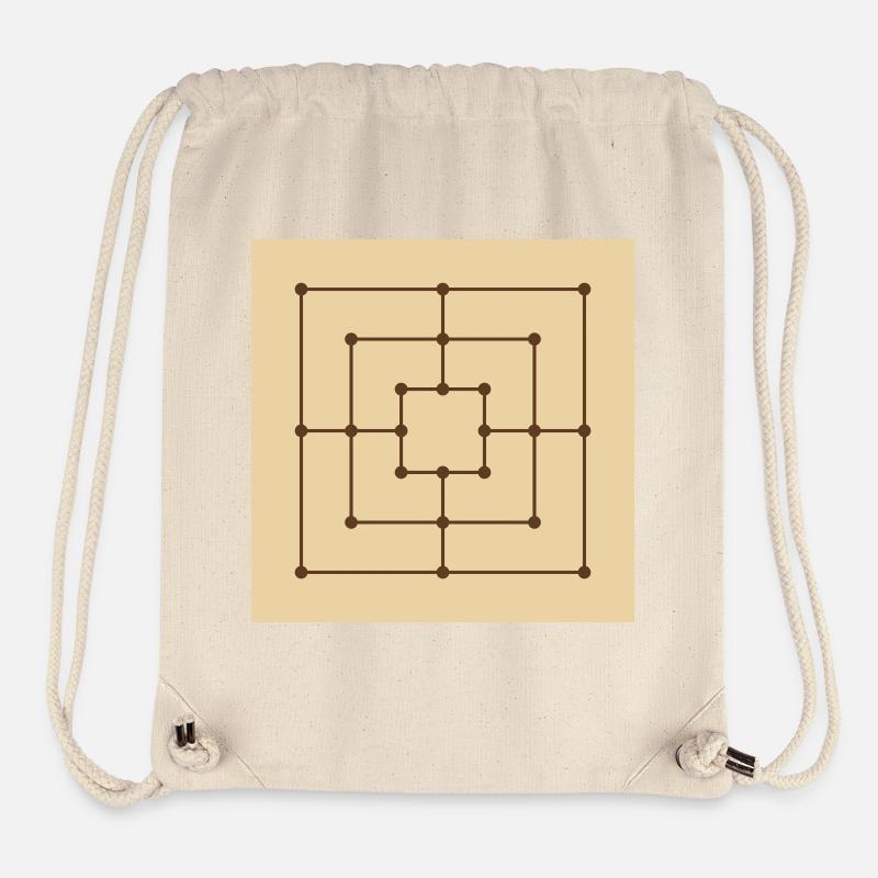 Mill Game Board - Stanley/Stella Recycled Gym Bag - natural