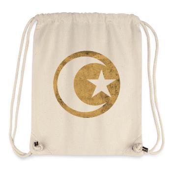 Halbmond und Stern Islam goldener Kreis - Stanley/Stella recycelter Gym Bag - Naturweiß - Vorne