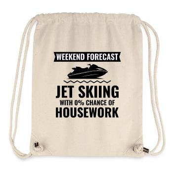 Jet Skiing 0% Housework Lake Life  - Stanley/Stella Recycled Gym Bag - natural - Front