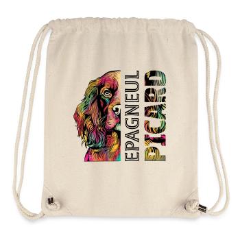 Farbiger Epagneul Picard  - Stanley/Stella recycelter Gym Bag - Naturweiß - Vorne