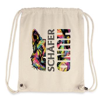 Berger allemand coloré - Sac à cordon recyclé Stanley/Stella - blanc naturel - Devant