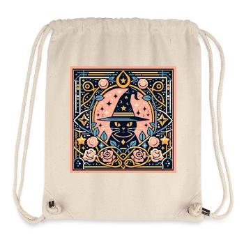 Witch Cat - Stanley/Stella Recycled Gym Bag - natural - Front