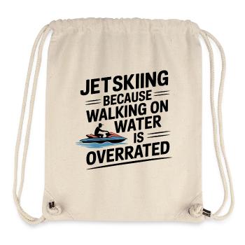 Walking On Water Overrated Funny Jetski Saying  - Stanley/Stella Recycled Gym Bag - natural - Front
