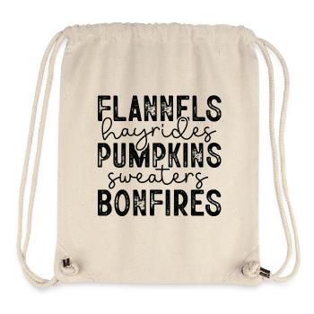 Halloween Pumpkin Cheer - Stanley/Stella Recycled Gym Bag - natural - Front