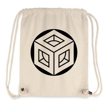 Metatrons Würfel-Kornkreis-Design - Stanley/Stella recycelter Gym Bag - Naturweiß - Vorne