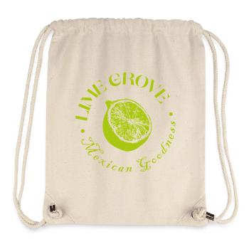 Citron vert et citron design botanique - Sac à cordon recyclé Stanley/Stella - blanc naturel - Devant