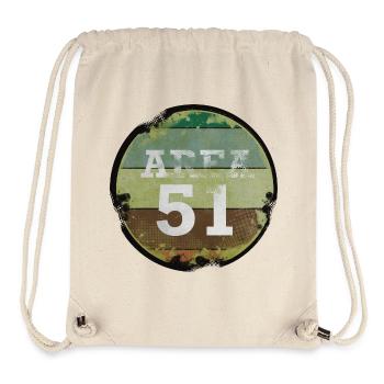 Vintage area 51 - Stanley/Stella Recycled Gym Bag - natural - Front