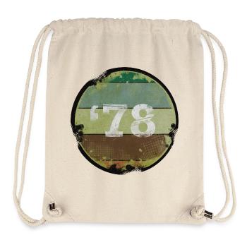 Millésime 1978 Année de naissance - Sac à cordon recyclé Stanley/Stella - blanc naturel - Devant