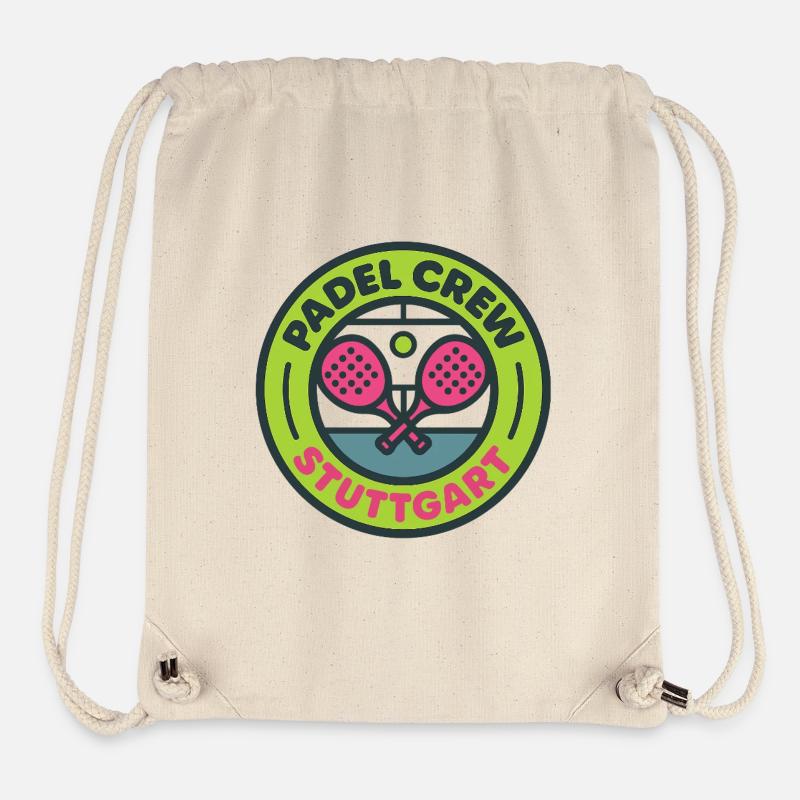 Padel Crew Stuttgart - Sac à cordon recyclé Stanley/Stella - blanc naturel
